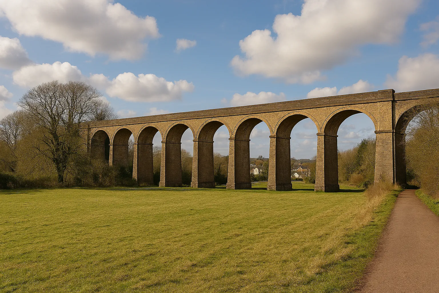 Winterbourne Viaduct — historic railway arches in the Frome Valley